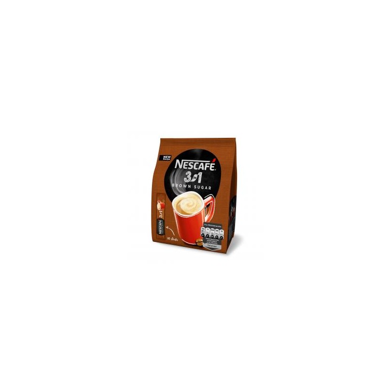 Nescafé 3in1 Brown Sugar azonnal oldódó kávéspecialitás barnacukorral 10 x 16,5 g (165 g)