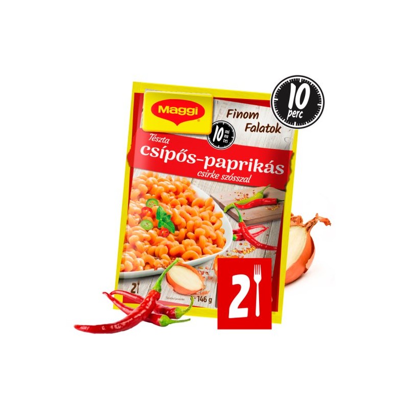 Maggi Párperc Tészta csípős-paprikás csirke 146 g