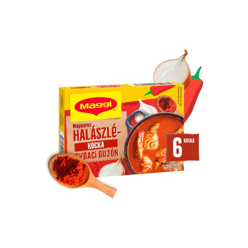 Maggi magyaros halászlé kocka 6 x 10 g (60 g)