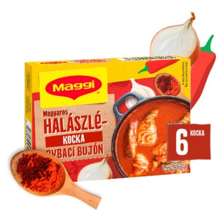 Maggi magyaros halászlé kocka 6 x 10 g (60 g)