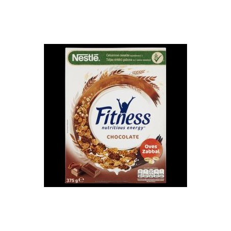 Nestlé Fitness natúr, valamint tej- és étcsokoládéval bevont teljes értékű gabonapehely 375 g