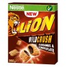 Nestlé Lion Wild Crush karamell- és csokoládéízű krémmel töltött ropogós gabonapehely 360 g