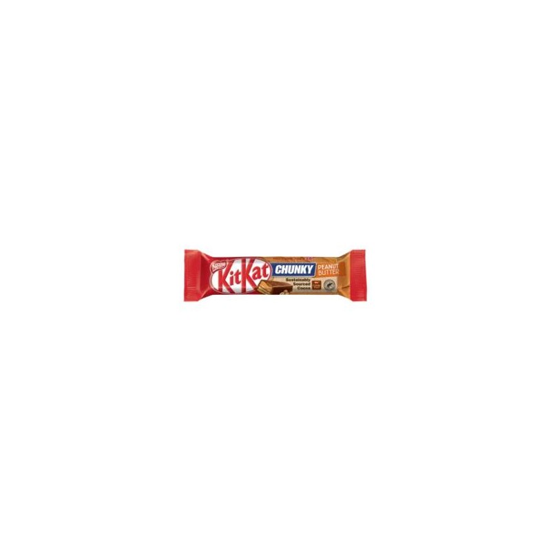 KitKat Chunky földimogyorós krémmel bevont ropogós ostya tejcsokoládéban 42 g