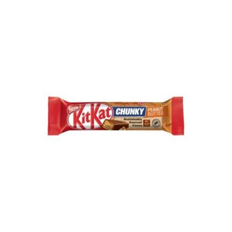 KitKat Chunky földimogyorós krémmel bevont ropogós ostya tejcsokoládéban 42 g