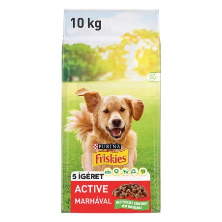 Friskies Active száraz kutyaeledel marhával 10 kg