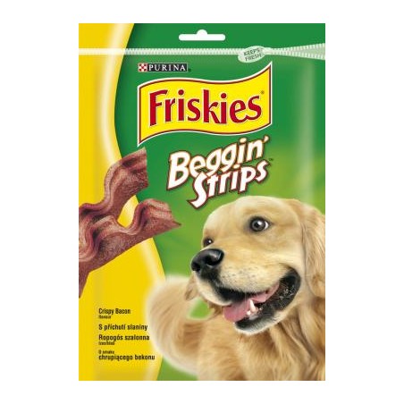 FRISKIES Beggin Strips Bacon ízesítésű kutya jutalomfalat 120g