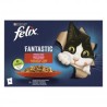 Felix Fantastic Csirkével/Marhával aszpikban nedves macskaeledel 4 x 85 g - 340 g