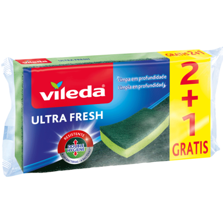 Vileda ultra fresh súrolószivacs 2+1db