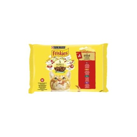 FRISKIES 4X85G  CSIRKE + MARHA + BÁRÁNY + KACSA ALUTASAK