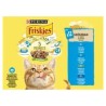 Friskies Szószban lazaccal, tonhallal, szardíniával, tőkehallal alutasakos macskaeledel 12x85 g