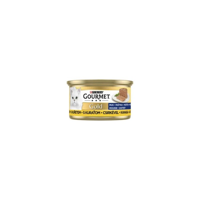 GOURMET GOLD CSIRKÉVEL PÁSTÉTOM NEDVES MACSKAELEDEL 85G