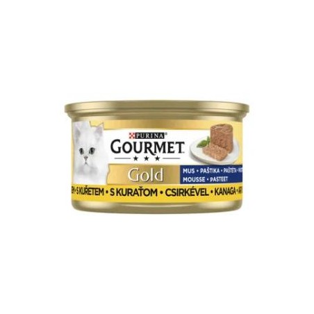 GOURMET GOLD CSIRKÉVEL PÁSTÉTOM NEDVES MACSKAELEDEL 85G