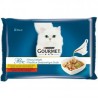 GOURMET PERLE GRAVY DELIGHT CSIRKÉVEL/MARHÁVAL NEDVES MACSKAELEDEL 4X85G