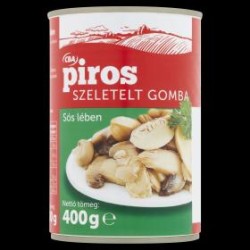 CBA Piros szeletelt gomba sós lében 400/200g NL