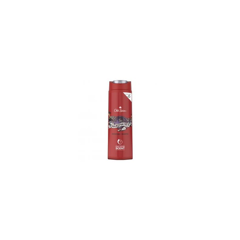 Old Spice Nightpanther Tusfürdő És Sampon Férfiaknak, 400 ml