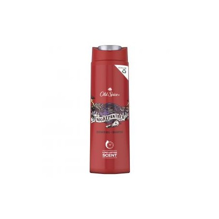 Old Spice Nightpanther Tusfürdő És Sampon Férfiaknak, 400 ml