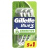 Gillette blue3 sensitive  eldobható férfi borotva 6db