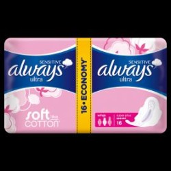 Always Ultra Sensitive Super Plus intim betét - 16 db