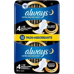Always Ultra Extra Night Protection intim betét - 12 db