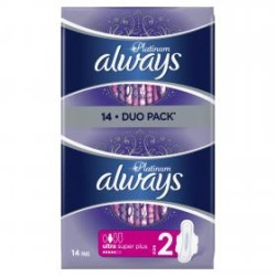 Always Platinum Duo Pack super egészségügyi betét - 14 db
