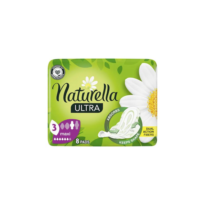 Naturella Ultra Maxi Size 3 Szárnyas Egészségügyi Betét, 8 Db