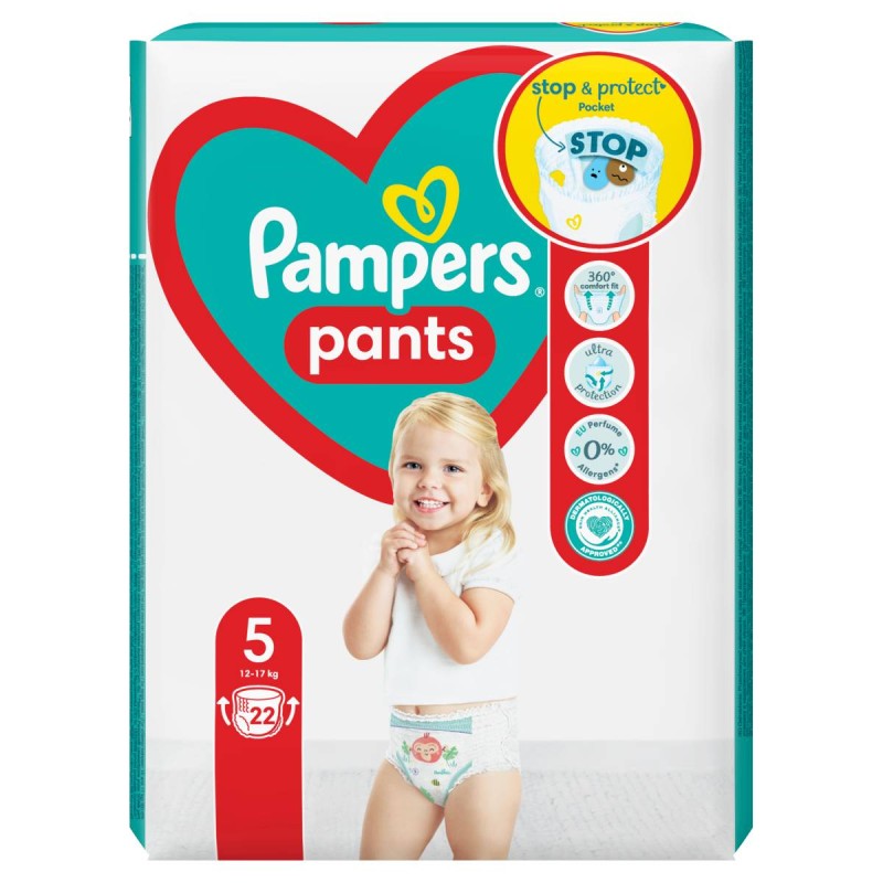 Pampers Pants Bugyipelenka, Méret: 5, 12kg-17kg 22 db