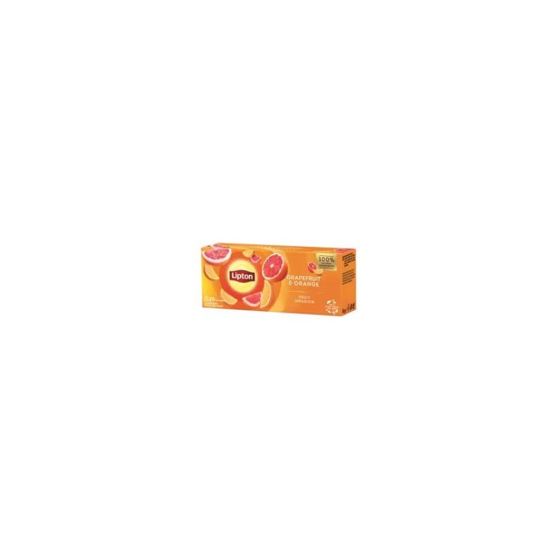 Lipton grapefruit & narancs ízesítésű filteres gyümölcstea 20x1,7 g
