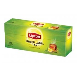 Lipton tea green label...