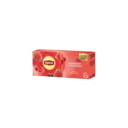 Lipton málna & vörös áfonya ízesítésű filteres gyümölcstea 20x1,6 g