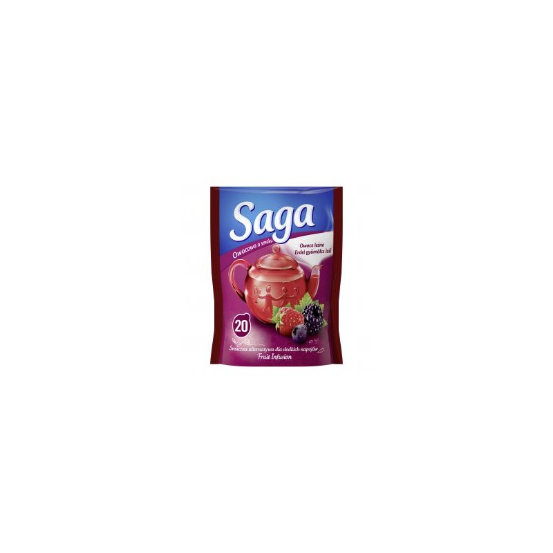 Saga gyümölcs tea erdei gyümölcs ízű 20x1,7 g