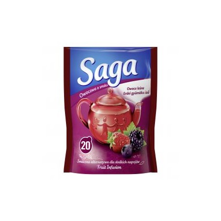 Saga gyümölcs tea erdei gyümölcs ízű 20x1,7 g