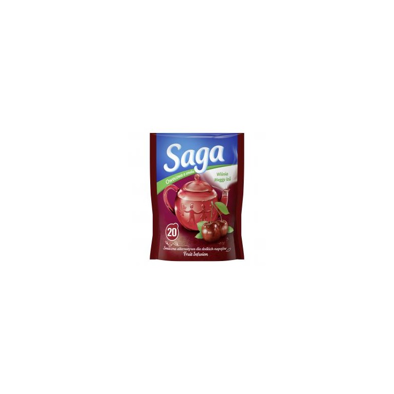 Saga gyümölcs tea meggy 20x1.7g