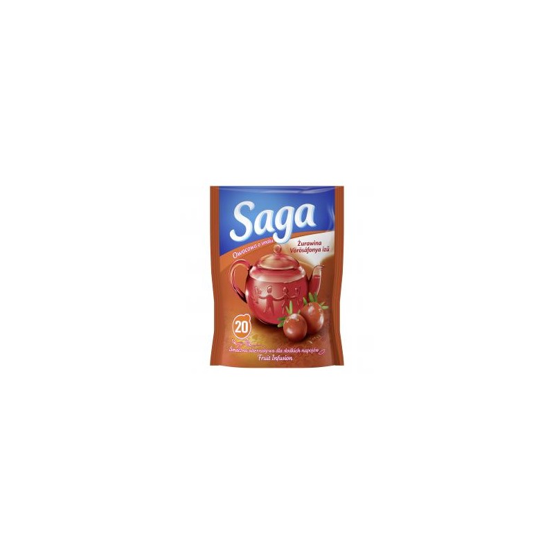 Saga gyümölcs tea vörösáfonya 20x1.7g