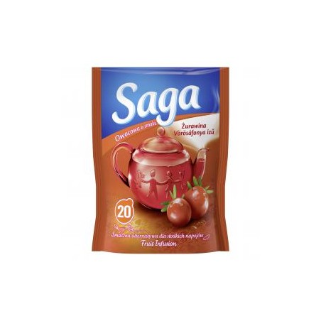 Saga gyümölcs tea vörösáfonya 20x1.7g