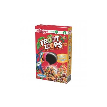 Kellogg's Unicorn Froot Loops vegyes gyümölcs ízű gabona hurkok (karikák) 375 g