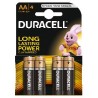 Duracell Basic ceruza elem AA 4db