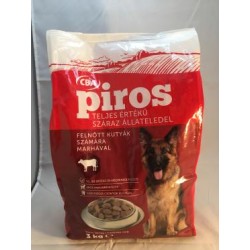 CBA Piros teljes értékű száraz állateledel felnőtt kutyák számára marhával 3 kg