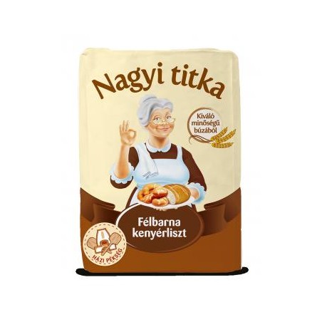 Nagyi titka félbarna kenyérliszt 1kg