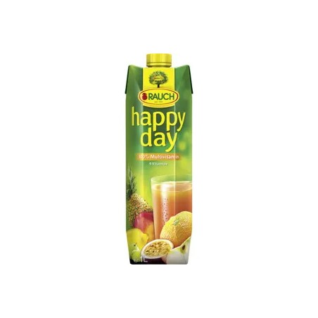 Rauch Happy Day 100% multivitamin vegyes gyümölcslé vegyes gyümölcslésűrítményekből 8 vitaminnal 1 l