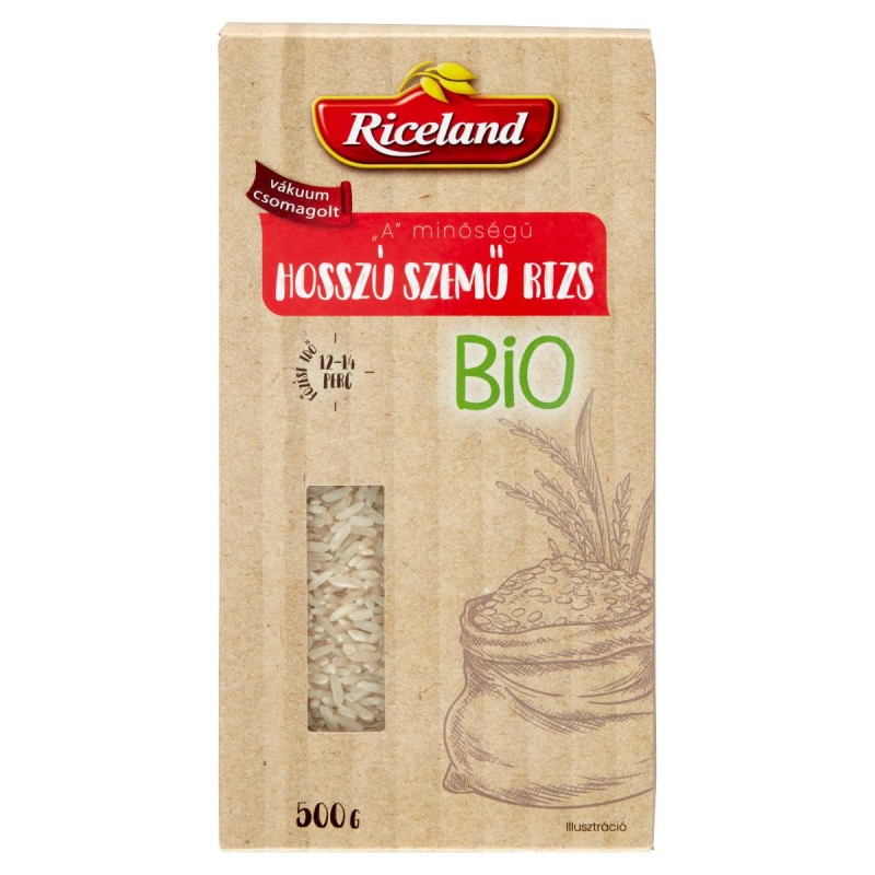 Riceland bio hosszú szemű rizs 500 g