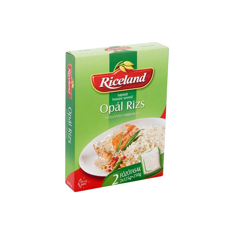 Riceland Opál rizs hántolt hosszú szemű előgőzölt 2 x 125 g