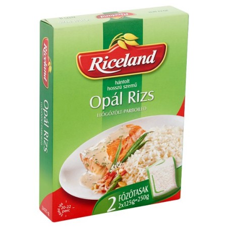 Riceland Opál rizs hántolt hosszú szemű előgőzölt 2 x 125 g