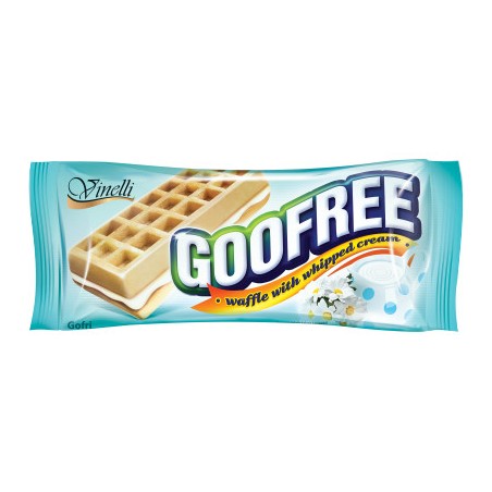 Goofree tejszínes krém.töltött gofri 50g