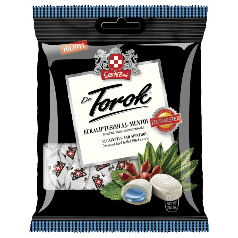 DR.TOROK TT. KEMÉNYCUKORKA 75G EUKALIPTUSZ-MENTOL