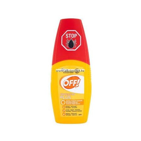 OFF! Rovarriasztó, Protection Plus szúnyog- kullancs- és légyriasztó 100 ml pumpás