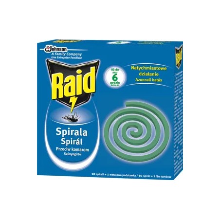 Raid szúnyogírtó spirál 10db