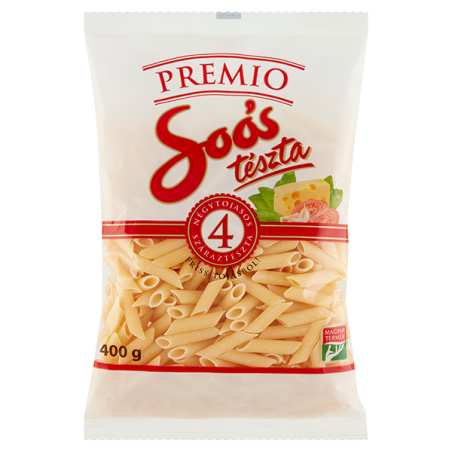 Soós Premio 4 tojásos penne tészta 400g