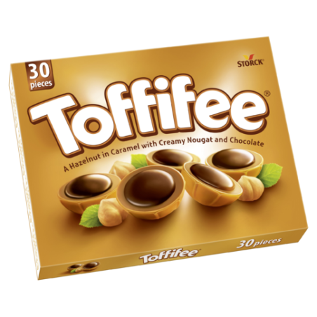 Toffifee mogyoró karamellben, mogyorós nugátkrémmel és csokoládéval 250 g