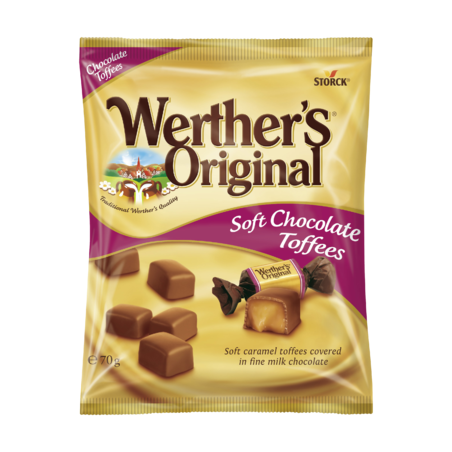 Werther's Original Schoko Toffees, karamella csokoládéval bev.70g