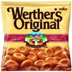 Werther's Original Tejszínes töltetlen, kemény karamellcukorka 90g